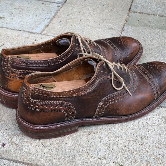 Allen Edmonds Strandmok Brogue Leather Dress Shoes - Picture 10 of 16